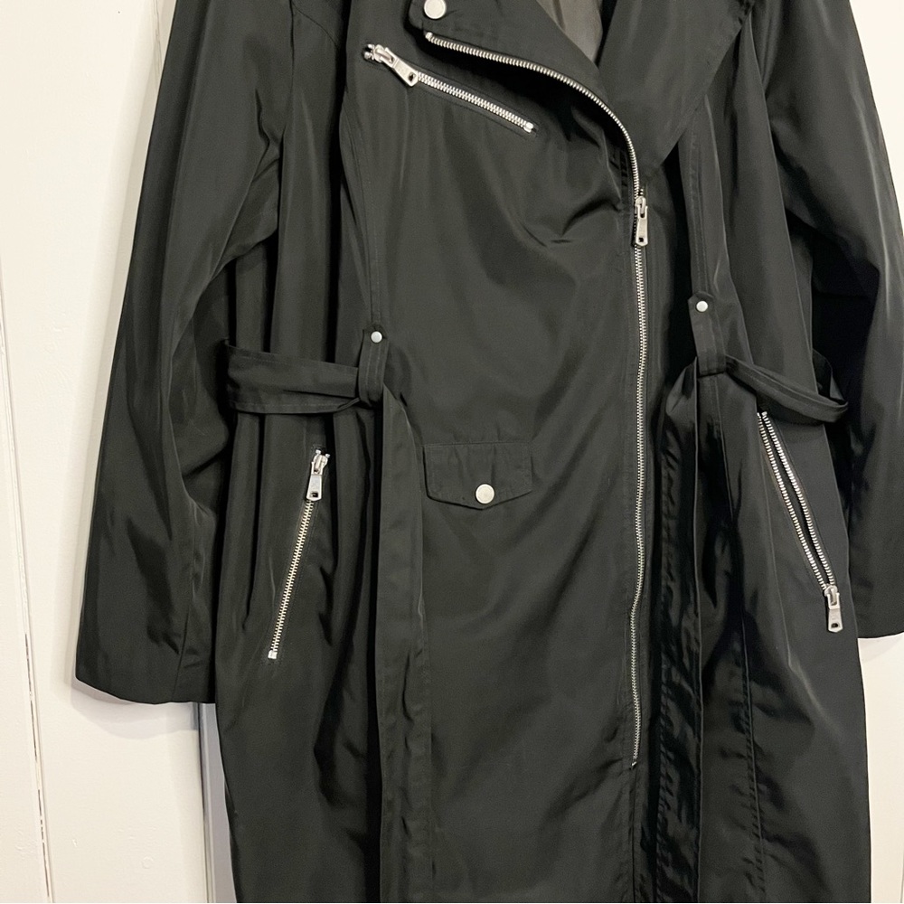 Avec Les Filles Black Trench Coat - Picture 3 of 8